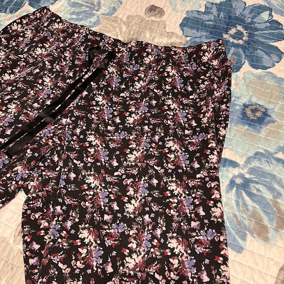 Lane Bryant Sleep by Cacique High Waisted with Tie , Wide Leg Pajama Pants - Picture 3 of 8